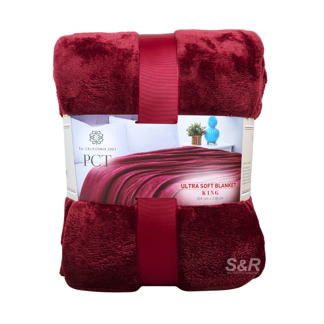 PCT Ultra Soft Blanket King Wine